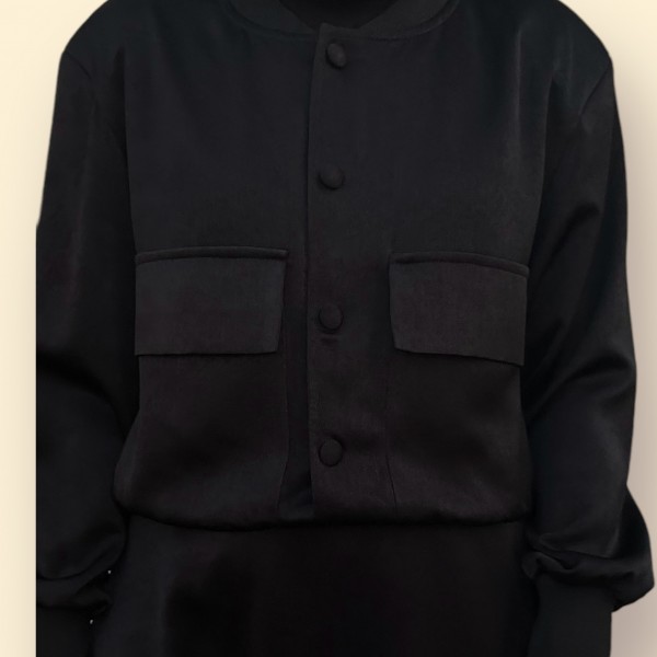 Saten Bomber Ceket